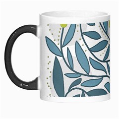 Blue Floral Design Morph Mugs by Valentinaart