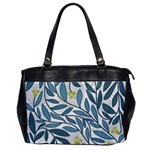 Blue floral design Office Handbags Front