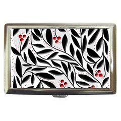 Red, Black And White Elegant Pattern Cigarette Money Cases by Valentinaart