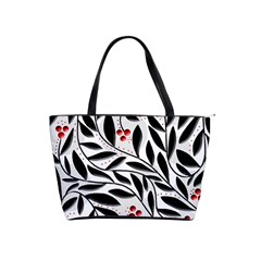 Red, Black And White Elegant Pattern Shoulder Handbags by Valentinaart