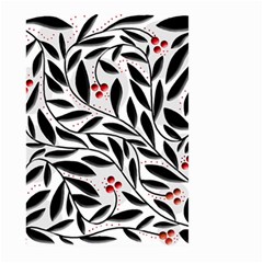 Red, Black And White Elegant Pattern Large Garden Flag (two Sides) by Valentinaart