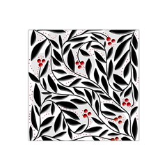 Red, Black And White Elegant Pattern Satin Bandana Scarf by Valentinaart