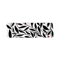 Red, Black And White Elegant Pattern Satin Scarf (oblong) by Valentinaart