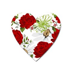 Red Roses Heart Magnet by fleurs