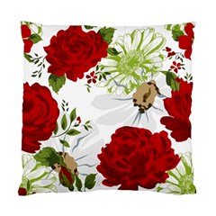 Red Roses Standard Cushion Case (two Sides) by fleurs