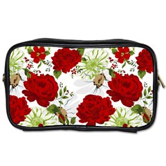 Red Roses Toiletries Bags 2-side by fleurs