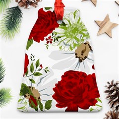 Red Roses Bell Ornament (2 Sides) by fleurs