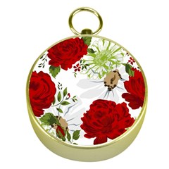 Red Roses Gold Compasses