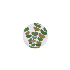 Green Decorative Plant 1  Mini Buttons by Valentinaart