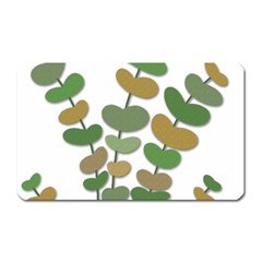 Green Decorative Plant Magnet (rectangular) by Valentinaart