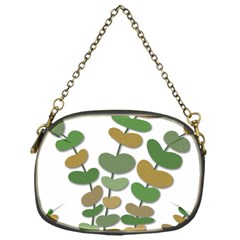 Green Decorative Plant Chain Purses (one Side)  by Valentinaart