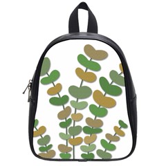 Green Decorative Plant School Bags (small)  by Valentinaart