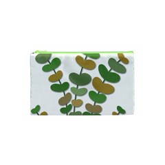 Green Decorative Plant Cosmetic Bag (xs) by Valentinaart