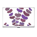 Purple decorative plant Business Card Holders Front