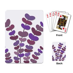 Purple Decorative Plant Playing Card by Valentinaart