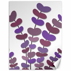 Purple Decorative Plant Canvas 12  X 16   by Valentinaart