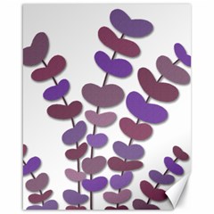 Purple Decorative Plant Canvas 16  X 20   by Valentinaart