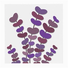 Purple Decorative Plant Medium Glasses Cloth (2-side) by Valentinaart