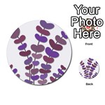 Purple decorative plant Multi-purpose Cards (Round)  Front 13