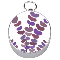 Purple Decorative Plant Silver Compasses