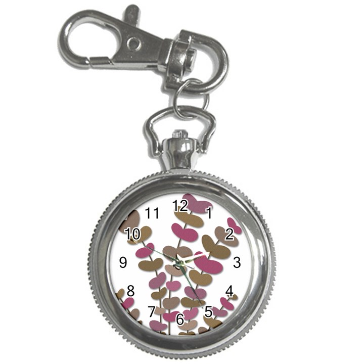 Magenta decorative plant Key Chain Watches