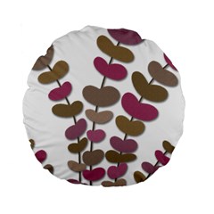 Magenta Decorative Plant Standard 15  Premium Round Cushions by Valentinaart