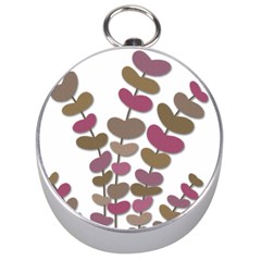 Magenta Decorative Plant Silver Compasses