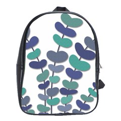 Blue Decorative Plant School Bags (xl)  by Valentinaart