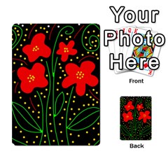 Red Flowers Multi-purpose Cards (rectangle) 