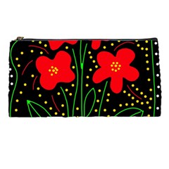 Red Flowers Pencil Cases by Valentinaart