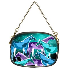  Horses Under A Galaxy Chain Purse (two Sided) 