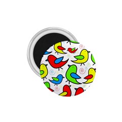 Colorful cute birds pattern 1.75  Magnets