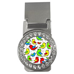 Colorful cute birds pattern Money Clips (CZ) 