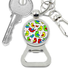 Colorful cute birds pattern Bottle Opener Key Chains