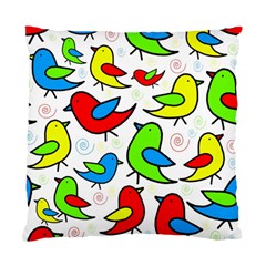 Colorful cute birds pattern Standard Cushion Case (One Side)