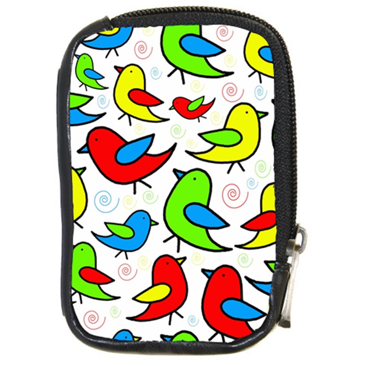 Colorful cute birds pattern Compact Camera Cases