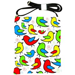 Colorful cute birds pattern Shoulder Sling Bags