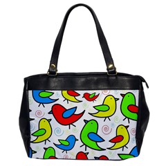 Colorful cute birds pattern Office Handbags