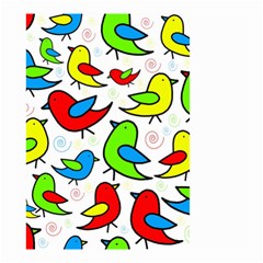 Colorful cute birds pattern Small Garden Flag (Two Sides)