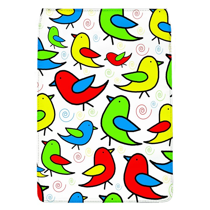 Colorful cute birds pattern Flap Covers (L) 