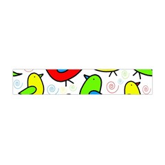 Colorful cute birds pattern Flano Scarf (Mini)