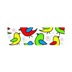 Colorful cute birds pattern Satin Scarf (Oblong)