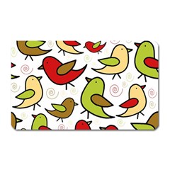 Decorative Birds Pattern Magnet (rectangular) by Valentinaart