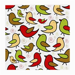 Decorative Birds Pattern Medium Glasses Cloth by Valentinaart