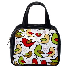 Decorative Birds Pattern Classic Handbags (one Side) by Valentinaart