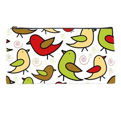 Decorative Birds Pattern Pencil Cases by Valentinaart