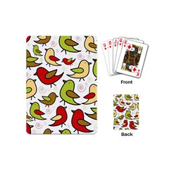 Decorative Birds Pattern Playing Cards (mini)  by Valentinaart