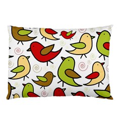 Decorative Birds Pattern Pillow Case (two Sides) by Valentinaart