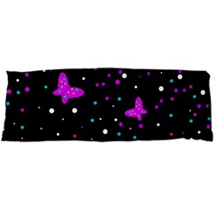 Pink Butterflies  Body Pillow Case (dakimakura) by Valentinaart