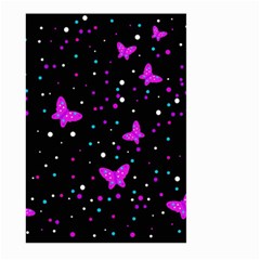 Pink Butterflies  Large Garden Flag (two Sides) by Valentinaart